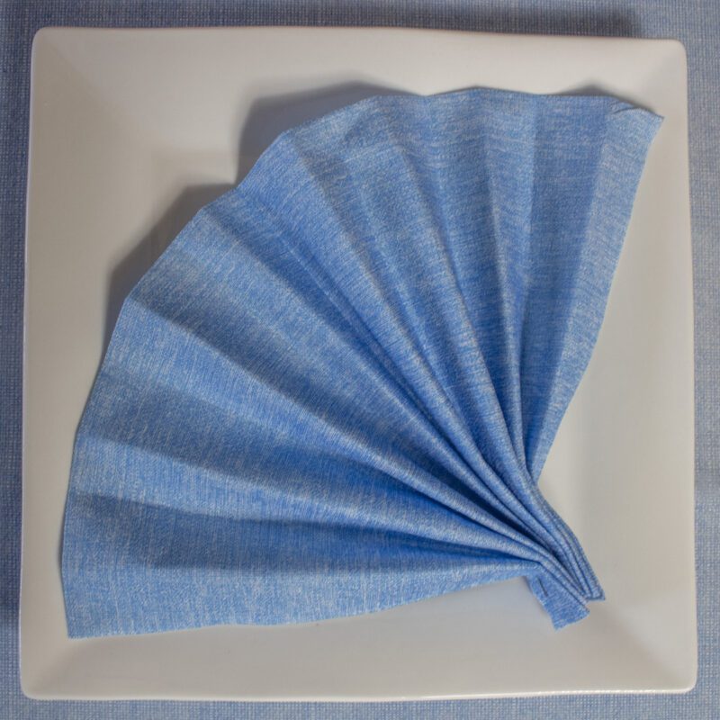 Tovagliolo Blu Briz 40 x 40 cm in carta a secco